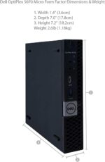 DELL Optiplex 5070 Micro MFF Desktop PC Intel i5-9500T, 16GB DDR4 New 512GB M.2 NVMe SSD, WiFi BT HDMI New KB & Mouse Windows 11 Pro (Renewed) - Image 2
