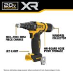 DEWALT 20V MAX XR Cordless Rivet Tool, 3/16", Bare Tool Only (DCF403B) - Image 2