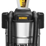 DEWALT Dust Separator with 10 Gallon Stainless Steel Tank, 99.5% Efficiency Cyclone Dust Collector, High-Performance Cycle Powder Collector Filter, DXVCS003, White