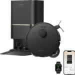 DREAME L60 Ultra FE Robot Vacuum and Mop, Auto-Empty and 100℃ Self-Cleaning Mop, 30,000Pa Suction, Obstacle Avoidance and 360° Navigation, Corner to Edge Deep Cleaning, TriCut Brush, Black