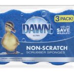 Dawn Non-Scratch Kitchen Dish Sponges, Blue (Pack of 3)