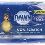 Dawn Non-Scratch Scrubber Sponges, Blue (Pack of 6)