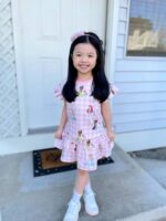 Disney Frozen Elsa Minnie Mouse Stitch Princess Girls' Skirt Sets Ruffle Short Sleeve Clothes 2pcs Outfits Summer Dress 2-9Y - Image 2