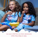 Disney Girls' Dress Nightgown, Short-Sleeve Fantasy Gown, Soft & Cute Pajamas for Kids - Image 2