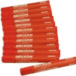 Dixon 52000 Lumber Marking Crayons, Red, 12-Pack