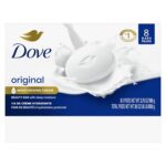 Dove Beauty Bar Soap Original 8 Count for Soft, Smooth Skin, with 1/4 Moisturizing Cream 3.75 oz - Image 2