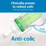 Dr. Brown's Natural Flow Anti-Colic Options+ Narrow Baby Bottle Gift Set with Advantage Pacifier & Bottle Travel Caps, 0m+ - Image 2