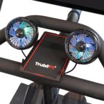 Dual Bike Fans with Phone Tray for Peloton Bike - All-Metal Phone Holder - No Batteries Required - Accessories for Peloton Bike - Compatible with Cross Training Bike