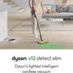 Dyson V12 Detect Slim Cordless Vacuum Cleaner,Yellow/Iron (Renewed), Large