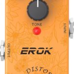 EROK Plexi Dis Pedal - Classic British Rock Tone, Wide Gain Range, True Bypass, Mini Size - Ideal for Blues/Rock Metal Style