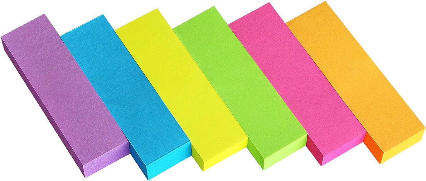Eastern-Wolf-30-Pads-05x18-Sticky-Notes-Flags-Tabs-Page.jpg Eastern Wolf 30 Pads 0.5x1.8 Sticky Notes Flags Tabs Page Markers 6 Bright Color Sticky Index Tabs Page Flags 80 Sheet/Pad - Image 1