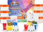 Elmer's Color Wheel Slime Kit, Includes Premade Slime, Clay Color Pigments, Scents, Sheet Labels, 24 Piece Kit - Arts & Crafts, Kids DIY Fun, Summer Activity