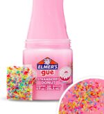 Elmer’s Gue Premade Slime, Strawberry Donut, Fluffy Slime, Scented, Includes Rainbow Sprinkle Add-Ins, 2 Count - Image 2