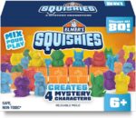 Elmer's Squishies Kids’ DIY Activity Kit, Creates 4 Mystery Characters, 24 Piece Kit, for Ages 6 and Up, Perfect for Stress Relief and Sensory Play