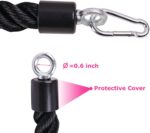 EnriQ Tricep Rope Pull Down,Heavy Duty Triceps Kit Easy to Grip & Non Slip Cable Attachment Ideal for Home Gym Face Pulls Tricep Push Down Rope System - Image 2