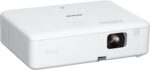Epson EpiqVision Flex CO-W01 Portable Projector 3-Chip 3LCD, Widescreen, 3000 Lumens Color/White Brightness, 5 W Speaker, 300-Inch Home Entertainment and Work, Streaming Ready