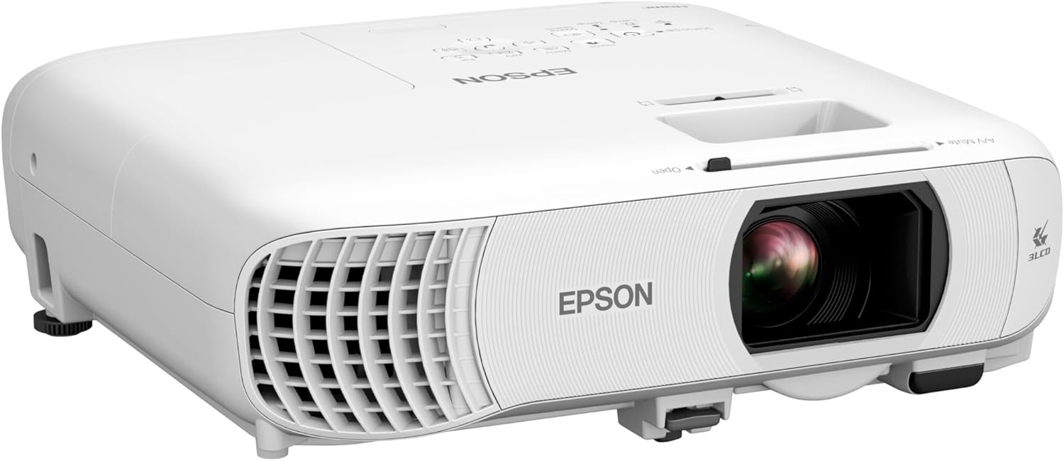Epson-Home-Cinema-980-3-Chip-3LCD-1080p-Movie-Projector-with.jpg Epson Home Cinema 980 3-Chip 3LCD 1080p Movie Projector with Built-In Speaker, 4000 Lumens Color and White Brightness, Fast-Action TV Streaming and Gaming, Auto Picture Skew, 2 HDMI Ports - Image 1