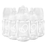 Evenflo Balance+ Glass Wide Neck Baby Bottles, Clear, 6 fl oz, 6 Pack - Image 2