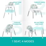 Evenflo Eat and Grow 4-in-1 Convertible High Chair (Pop Star White) - Image 2