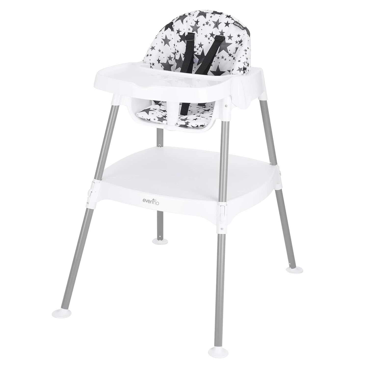 Evenflo-Eat-and-Grow-4-in-1-Convertible-High-Chair-Pop-Star.jpg Evenflo Eat and Grow 4-in-1 Convertible High Chair (Pop Star White) - Image 1