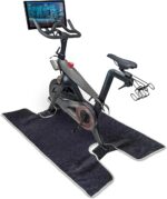 Exercise Bike Sweat Mat Towel-Anti-Slip, Super Absorbent Machine Washable - Peleton Exercise Bike Compatible - Spin Bike Accessories-, Black, Grey - Image 2