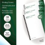 Fellowes 52089 Binding Presentation Covers, 8mil, Letter, 100 Pack, Clear