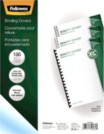 Fellowes 52089 Binding Presentation Covers, 8mil, Letter, 100 Pack, Clear