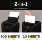 Fellowes AutoMax 100MA 100-Sheet Micro-Cut Autofeed 2-in-1 Paper Shredder for Office/Small Office - Image 2