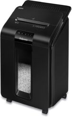 Fellowes AutoMax Micro-Cut 100M Commercial Office Auto Feed 2-in-1 Paper Shredder with 100-Sheet Capacity, Black