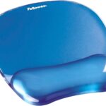 Fellowes Crystals Gel Mouse Pad Wrist Rest - Blue (91141)