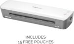 Fellowes Ion 95 Thermal Laminator Machine, School Supplies & Classroom Must-Haves Essential, 9.5 Inch Entry, Compact Design, Includes 15 Pouch Starter Kit (5247201) - Image 2