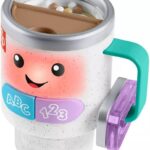 Fisher-Price Baby & Toddler Toy Laugh & Learn Coffee Mug Musical Activity with Lights & Educational Songs for Infants Ages 6+ Months