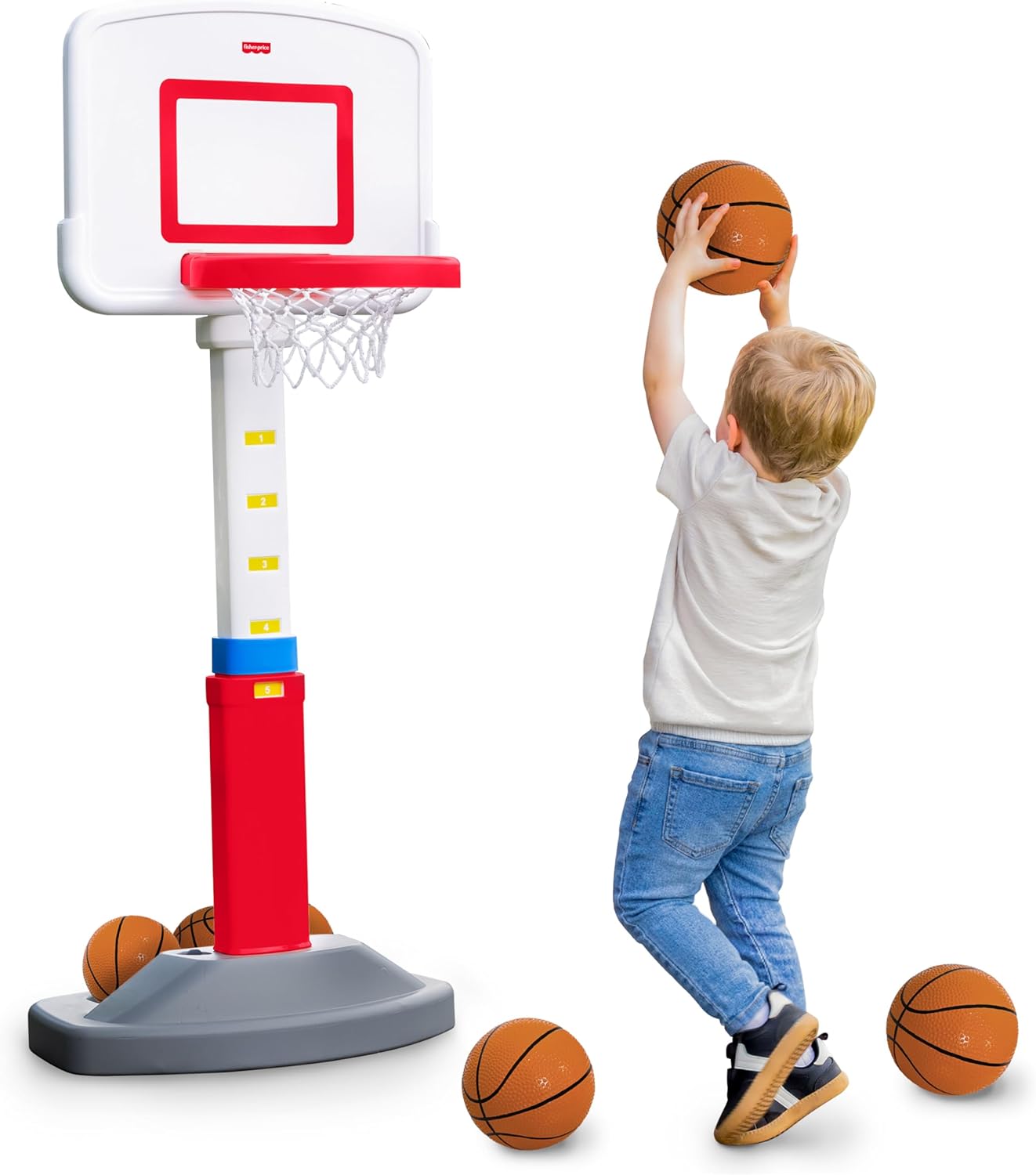 Fisher-Price-Grow-to-Pro-Basketball-Hoop-for-Toddlers-Kids-Adjustable.jpg Fisher-Price™ Grow-to-Pro Basketball Hoop for Toddlers & Kids - Adjustable Height Indoor/Outdoor Play Set with Ball, 18 Months - 5 Year - Image 1