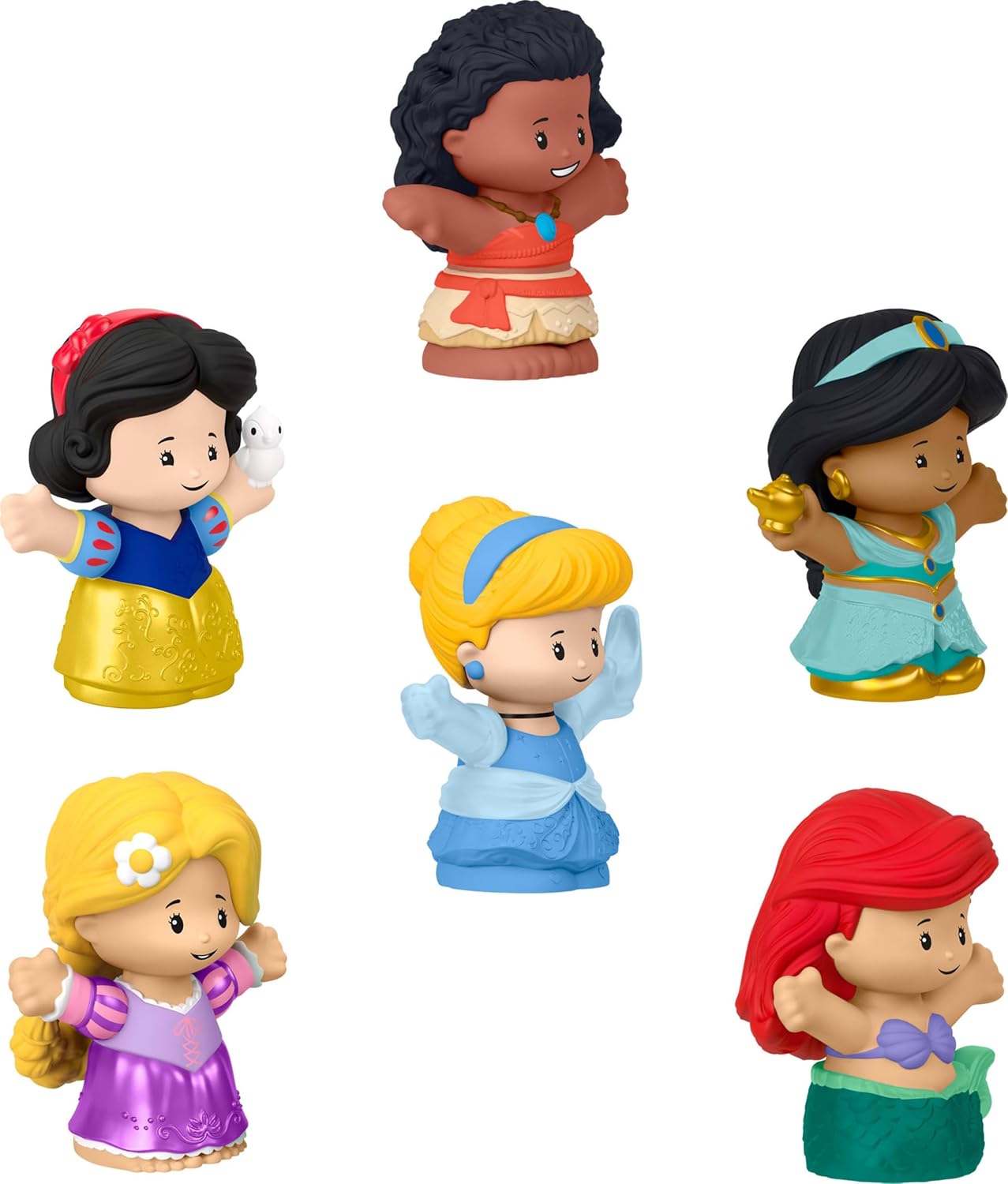 Fisher-Price-Little-People-Toddler-Toys-Disney-Princess-Figure-Pack-6.jpg Fisher-Price Little People Toddler Toys Disney Princess Figure Pack, 6 Characters for Preschool Pretend Play Kids Ages 18 Months+ - Image 1