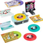 Fisher-Price Musical Toy Deluxe Rockin’ Record Player Pretend Turntable with 6 Albums for Preschool Play Kids Ages 3+ Years (Amazon Exclusive)