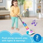 Fisher-Price Toddler Toy Laugh & Learn 2-in-1 Vacuum with Duster, Lights & Learning Songs for Pretend Play Kids Ages 2+ Years - Image 2