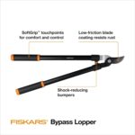Fiskars 28" Loppers for Tree Trimming, Heavy Duty, Rust-Resistant Sharp Bypass Steel Blade Loppers, Branch Cutter up to 1.5" Diameter Cut Capacity, Shock-Absorbing Handle, Garden Tools - Image 2