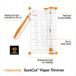 Fiskars Precision Paper Trimmer, Easy and Accurate Crafting Tool, Cuts Straight for Crafts, Cards, and More - Image 2