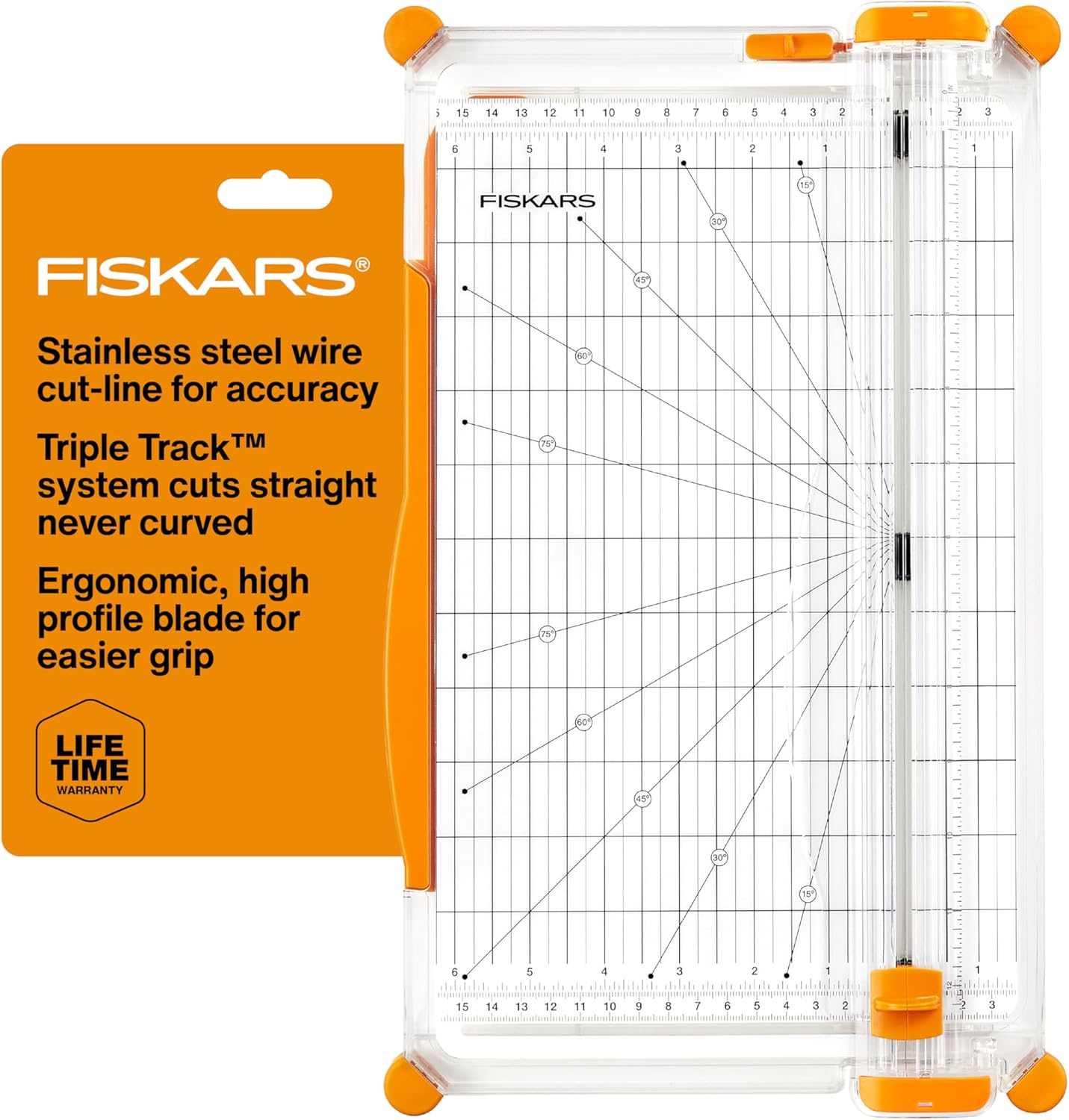 Fiskars-Precision-Paper-Trimmer-Easy-and-Accurate-Crafting-Tool-Cuts.jpg Fiskars Precision Paper Trimmer, Easy and Accurate Crafting Tool, Cuts Straight for Crafts, Cards, and More - Image 1