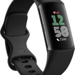 Fitbit Charge 6 Fitness Tracker with Google Apps - Heart Rate on Exercise Equipment - 3-Month Google Health Premium Membership Included - Health Tools - Obsidian/Black - Small&Large Bands Included