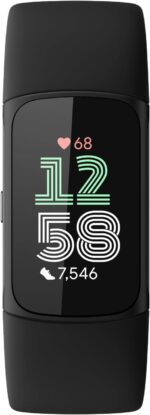 Fitbit Charge 6 Fitness Tracker with Google Apps - Heart Rate on Exercise Equipment - 3-Month Google Health Premium Membership Included - Health Tools - Obsidian/Black - Small&Large Bands Included - Image 2