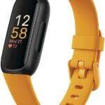 Fitbit Inspire 3 Health & Fitness Tracker with Stress Management, Workout Intensity, Sleep Tracking, 24/7 Heart Rate - 3-Month Google Health Premium Membership Included - Morning Glow/Black