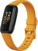 Fitbit Inspire 3 Health & Fitness Tracker with Stress Management, Workout Intensity, Sleep Tracking, 24/7 Heart Rate - 3-Month Google Health Premium Membership Included - Morning Glow/Black