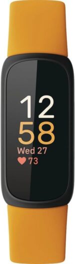 Fitbit Inspire 3 Health & Fitness Tracker with Stress Management, Workout Intensity, Sleep Tracking, 24/7 Heart Rate - 3-Month Google Health Premium Membership Included - Morning Glow/Black - Image 2