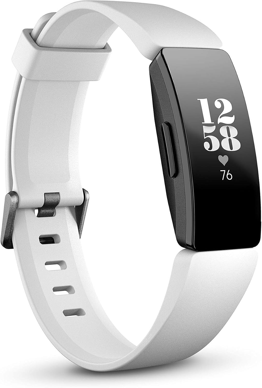 Fitbit-Inspire-HR-Heart-Rate-and-Fitness-Tracker-With-S.jpg Fitbit Inspire HR Heart Rate and Fitness Tracker With S and L Bands, White, One Size, 1 Count - Image 1