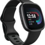 Fitbit Versa 4 Fitness Smartwatch with Daily Readiness - 3-Month Google Health Premium Membership Included - GPS, 24/7 Heart Rate, 40+ Exercise Modes, Sleep Tracking - Black/Graphite