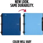 Five Star Flex Refillable Notebook + Study App, College Ruled Paper and 1 Inch TechLock Ring Binder with Pockets, Tabs and Dividers, 200 Sheet Capacity, Pacific Blue (293280AD2) - Image 2