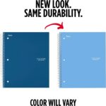 Five Star Spiral Notebook + Study App, 1 Subject, College Ruled Paper, 8.5" x 11", 100 Sheets, Blue (Color May Vary) (72565) - Image 2