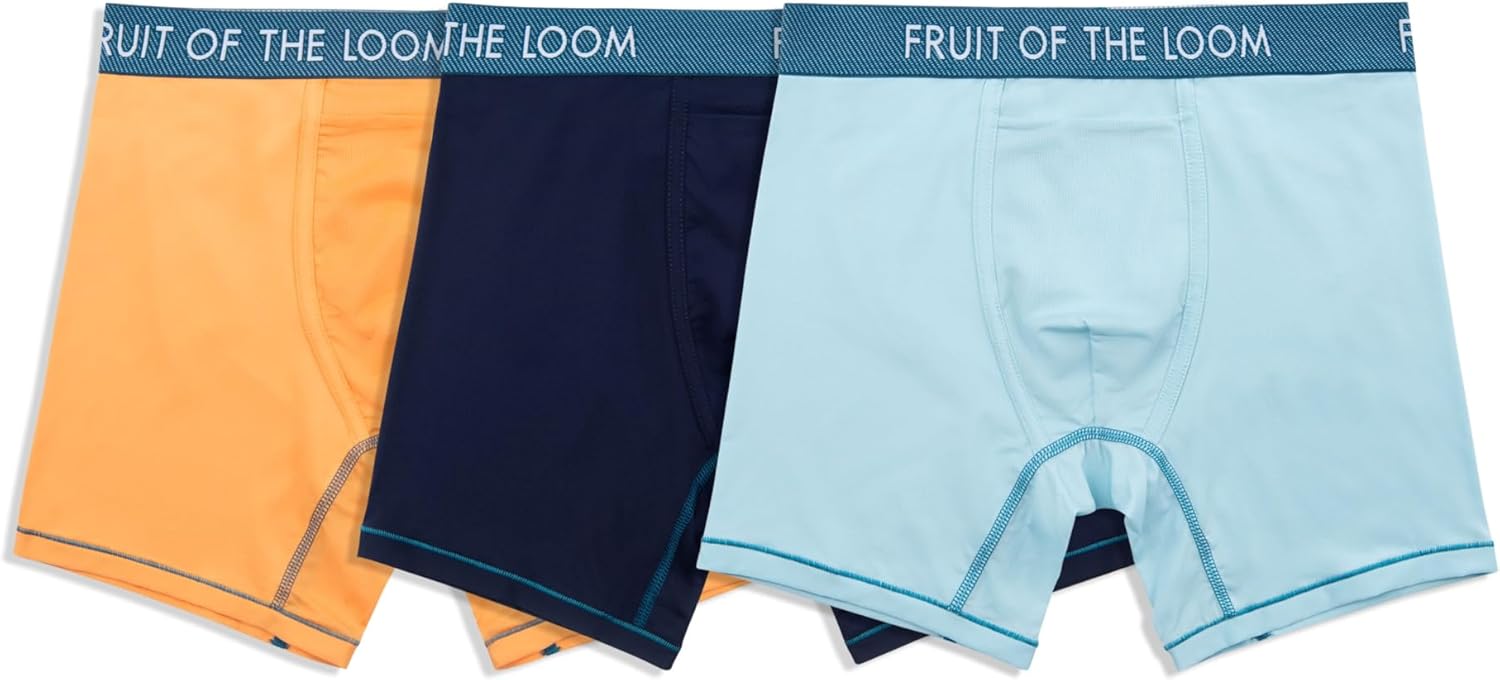 Fruit-of-the-Loom-Mens-Getaway-Boxer-Briefs-Lightweight-Breathable.jpg Fruit of the Loom Men's Getaway Boxer Briefs, Lightweight Breathable Fabric, Quick Dry & Odor Control - Image 1