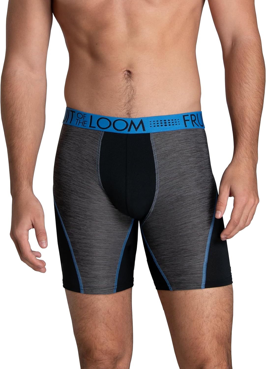 Fruit of the Loom Men's Men's Breathable Boxer Briefs, Moisture Wicking Underwear, Assorted Color Multipacks - Image 2